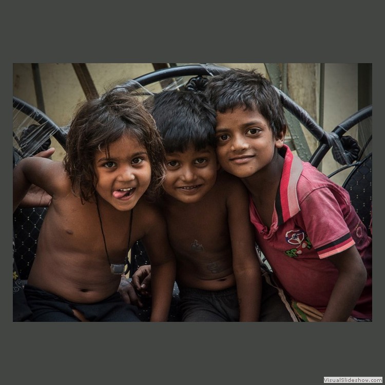 Advanced Section Third Place - Children of the Slums by Phil Chadwick