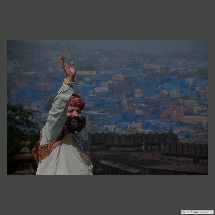Advanced Section Commended - On the Ramparts, the Blue City by Jean Chadwick