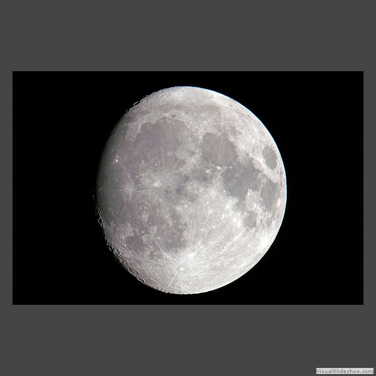 Intermediate Section Commended - Long Exposure on the Moon by Bill Walker