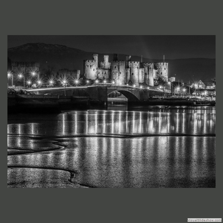 Intermediate Section First Place - Conwy Castle at Night by Sheila Gittins