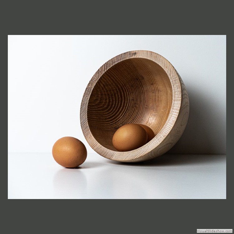 Advanced Section First Place - Three Eggs by Viv Healy 