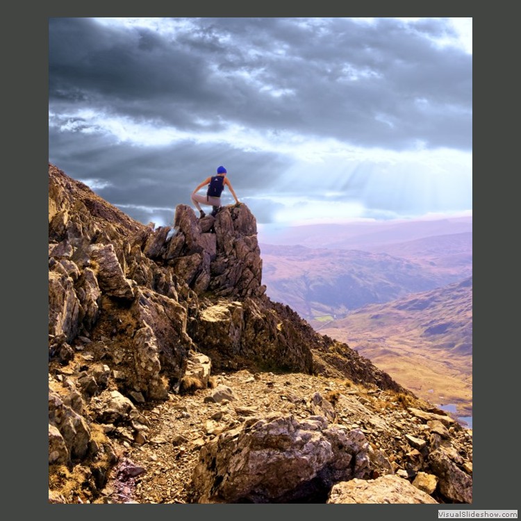 Advanced Section First Place - A'top Crib Goch by Brian Tehan