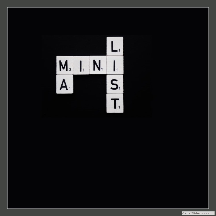 Advanced Section Third Place - Minimalist (With Only 8 Letters) by Mike Castle
