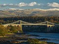 Advanced Section Commended - Menai Bridge Lit By The Winter Setting Sun by Ian Paisley