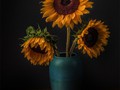 Advanced Section Third Place - Sunflowers by Viv Healy